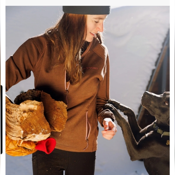 Voormi 1/4 Zip Access NXT Pullover Top Size M Charcoal Wool Blend Mid Layer - Picture 8 of 11